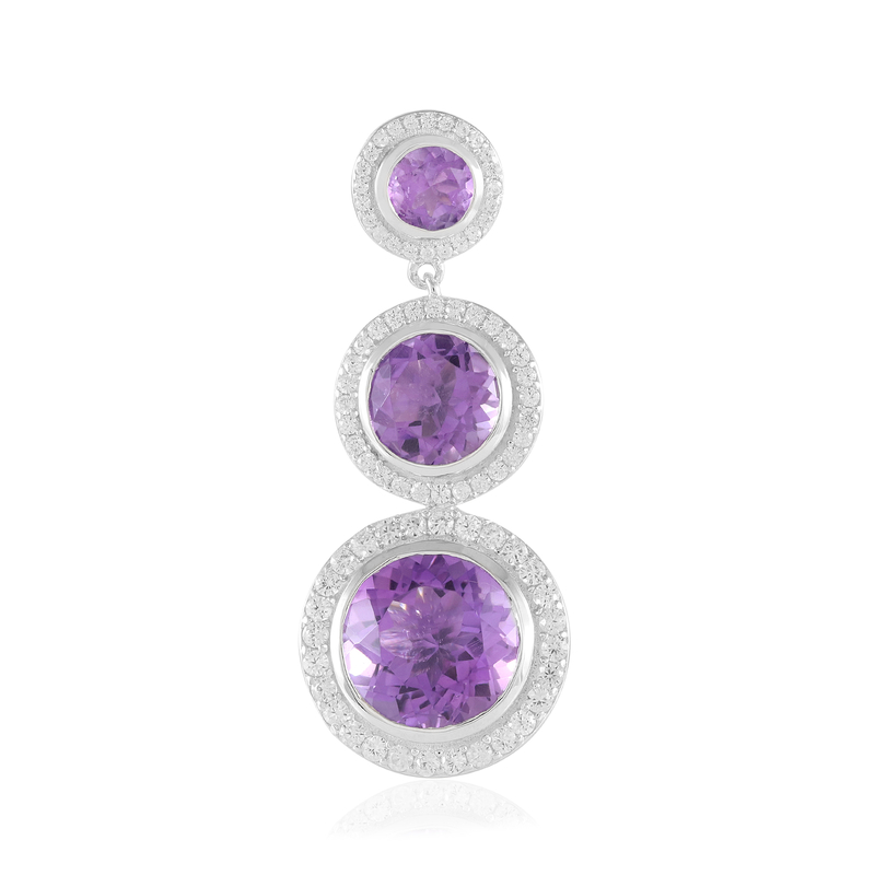 Uruguay-Amethyst-Silberanhänger (de Melo Essence) Unkategorisiert online kaufen