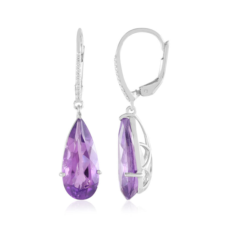 Uruguay-Amethyst-Silberohrringe (de Melo Essence) Unkategorisiert online kaufen
