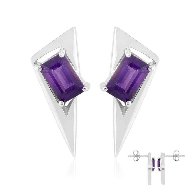 Uruguay-Amethyst-Silberohrringe (Pallanova) Unkategorisiert online kaufen