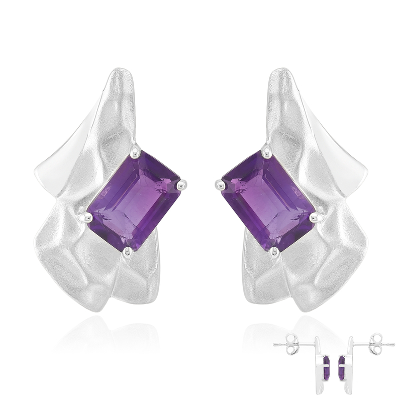 Uruguay-Amethyst-Silberohrringe (Pallanova) Unkategorisiert online kaufen