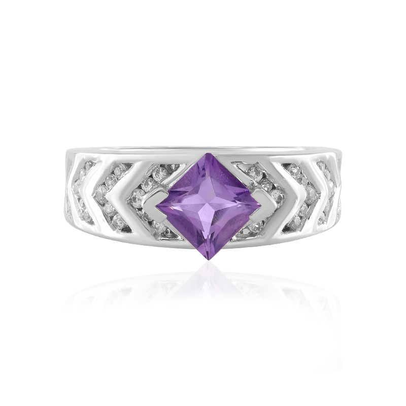 Uruguay-Amethyst-Silberring (de Melo Essence) Unkategorisiert online kaufen