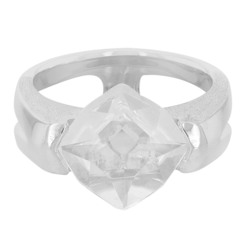 Weißer Quarz-Silberring (MONOSONO COLLECTION) Unkategorisiert online kaufen