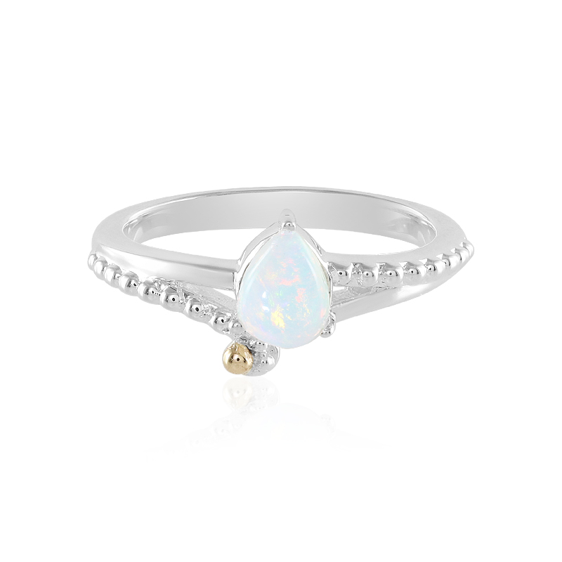 Welo-Opal-Silberring mit Gold (Granulieren) Unkategorisiert online kaufen