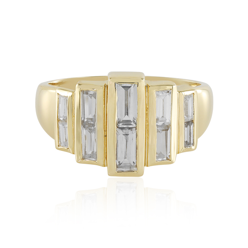 Zirkon-Goldring (Adela Gold)