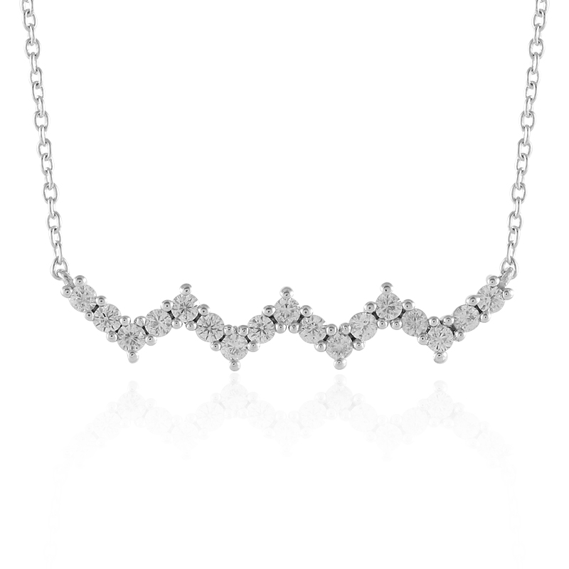 Zirkon-Silbercollier Unkategorisiert online kaufen