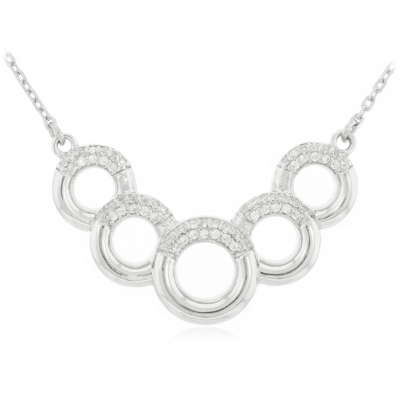 Zirkon-Silbercollier Unkategorisiert online kaufen