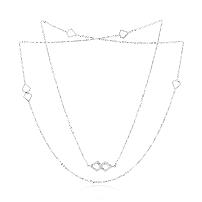 Zirkon-Silbercollier Unkategorisiert online kaufen