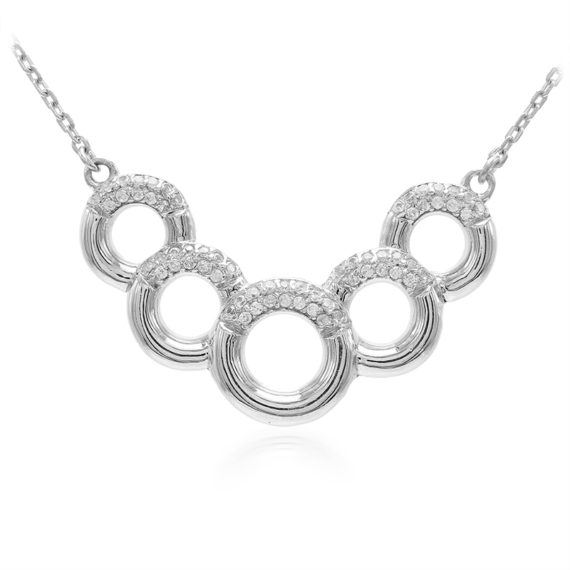 Zirkon-Silbercollier Unkategorisiert online kaufen