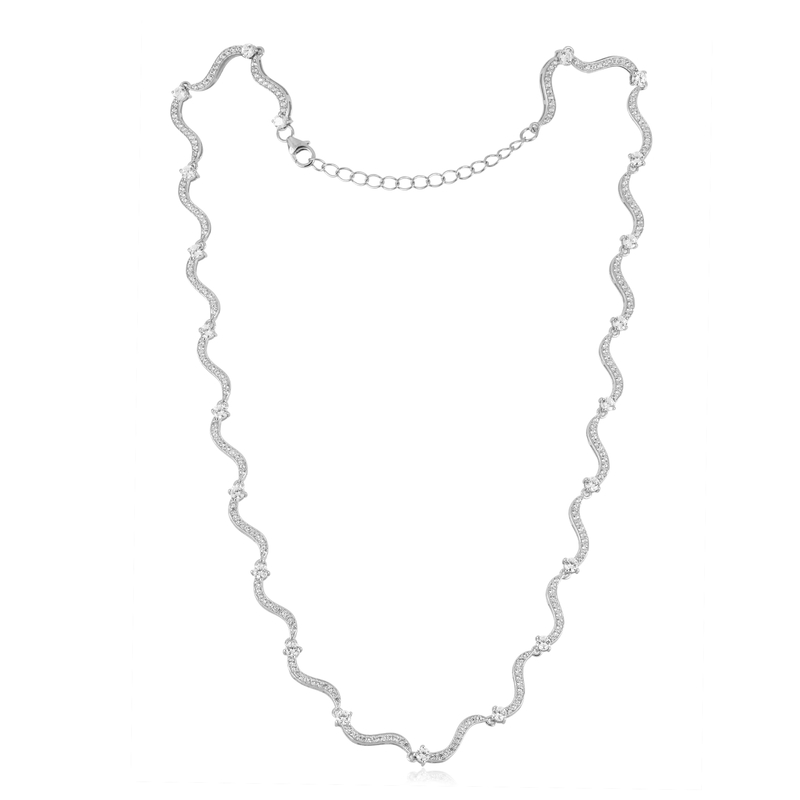 Zirkon-Silbercollier Unkategorisiert online kaufen