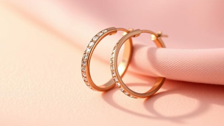 Elegante Ohrringe Rosa Gold – Zeitloser Schmuck