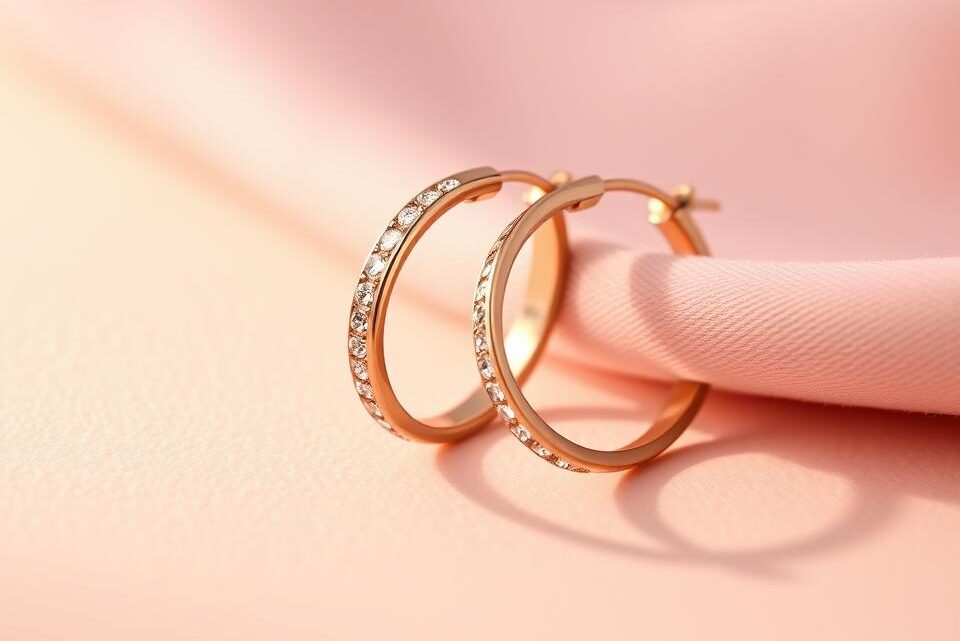 Elegante Ohrringe Rosa Gold – Zeitloser Schmuck