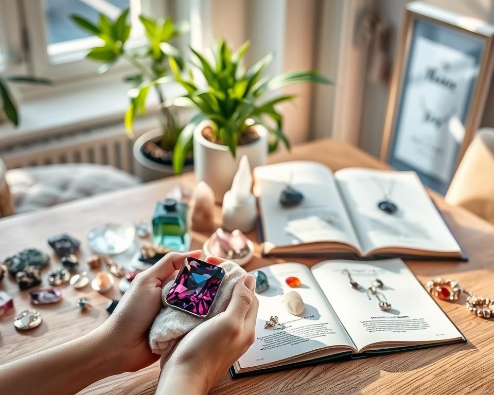 Wie Sie Ihren Edelsteinschmuck richtig aufladen und pflegen